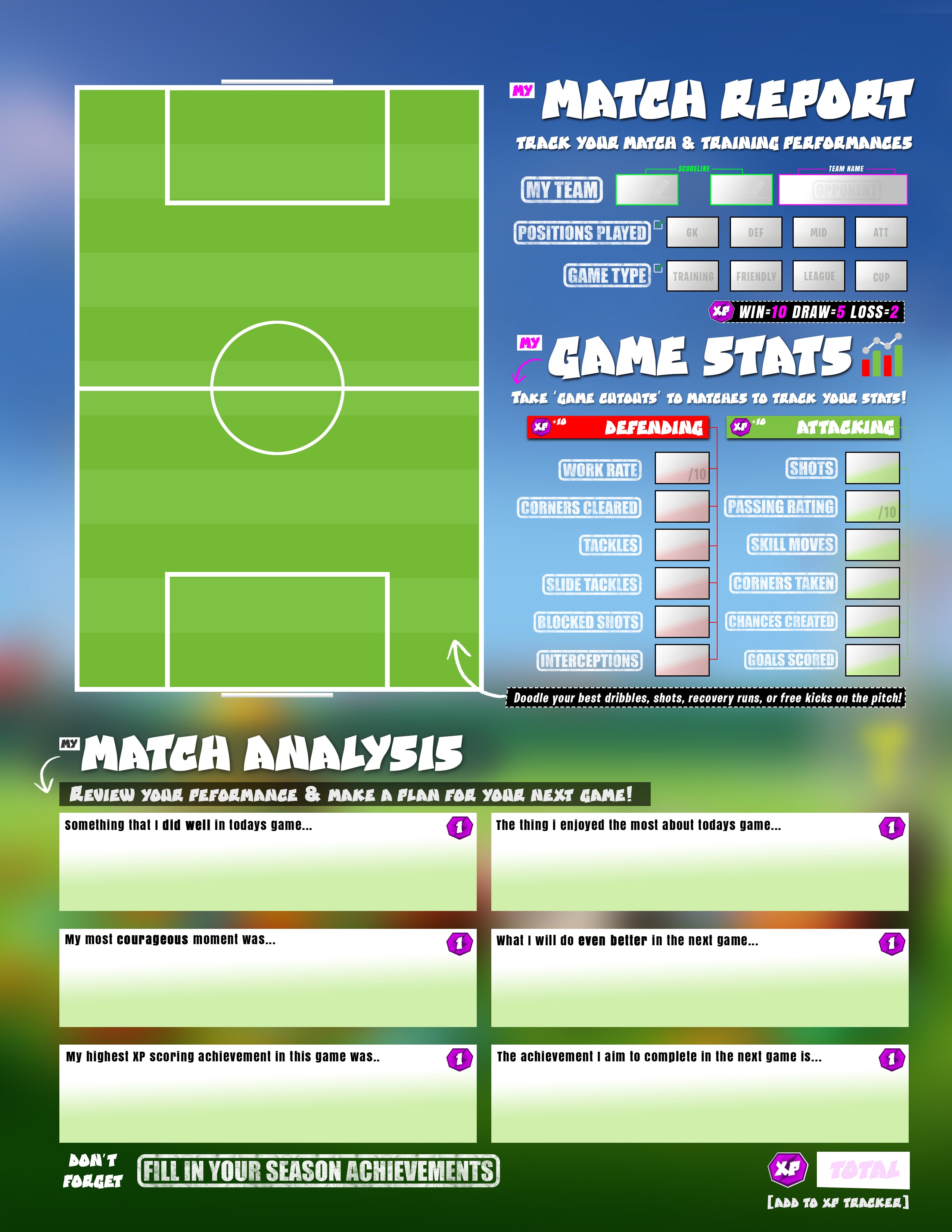 My Season Journal - Boys Edition